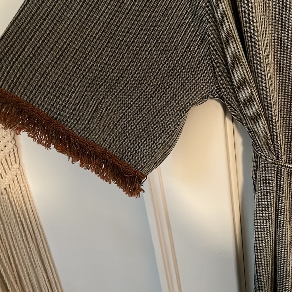 Zara wrap dress with tassels